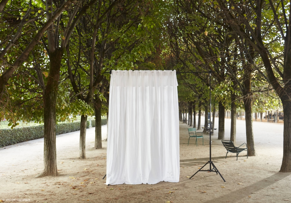 WINDOW Made to Measure curtains in the Palais Royal gardens