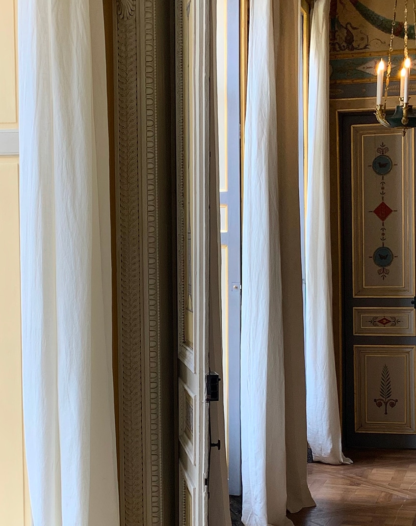 Rideaux WINDOW dans un appartement de réception à Paris