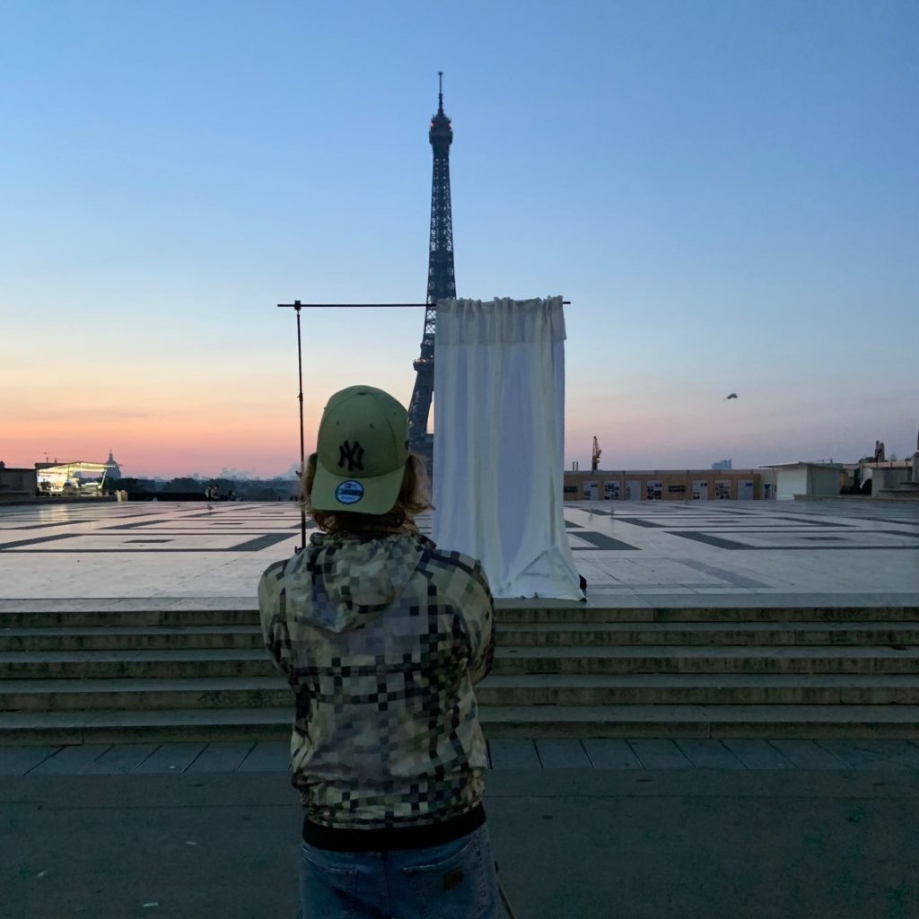 Rideau sur mesure WINDOW devant la Tour Eiffel